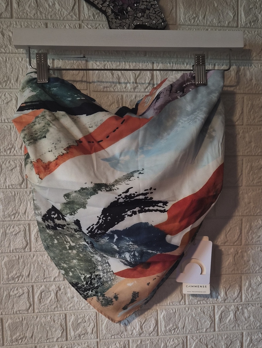 Abstract Print Women's top in Multi-Color